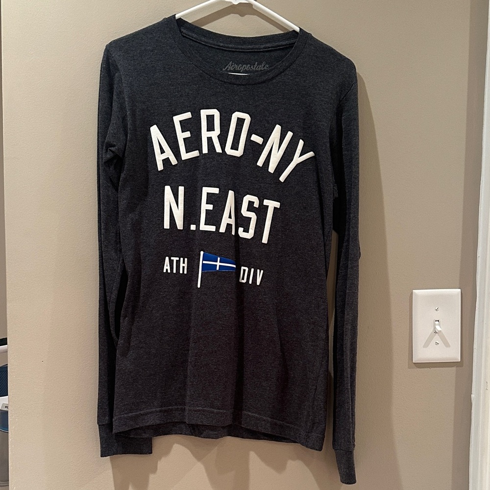 Aeropostale Men's Charcoal Crewneck Sweater